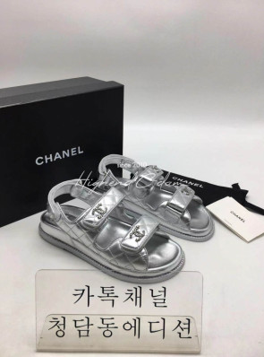 샤넬 벨크로 샌들