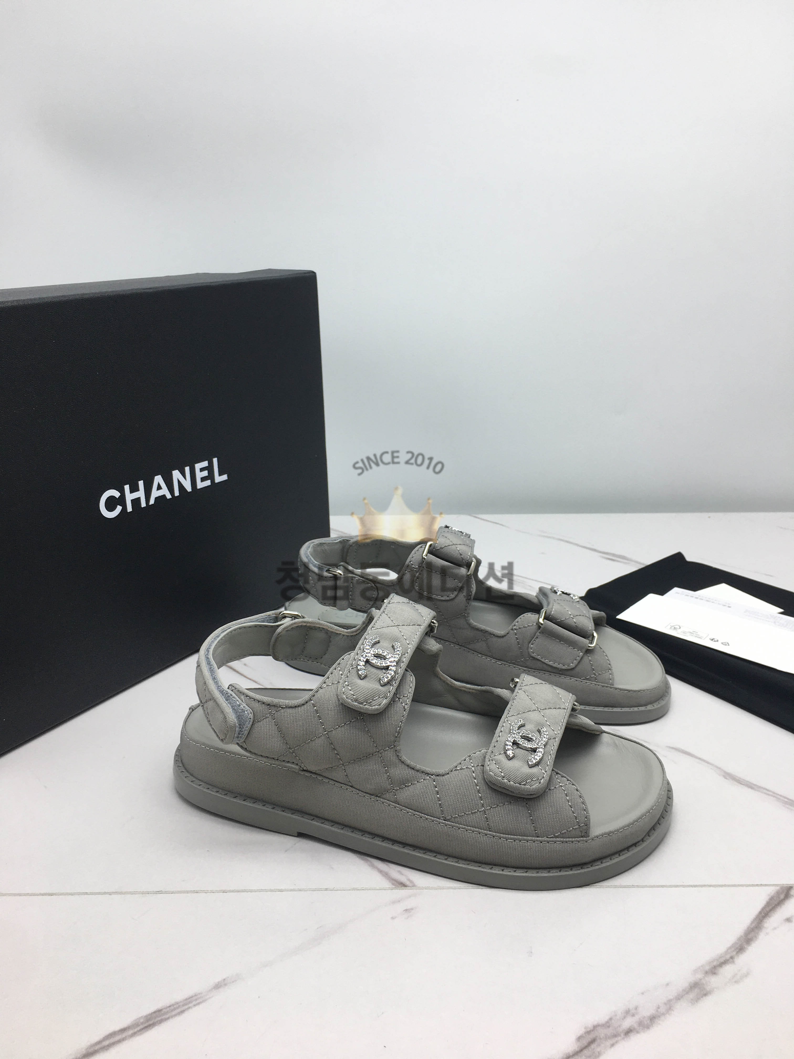 샤넬 벨크로 샌들