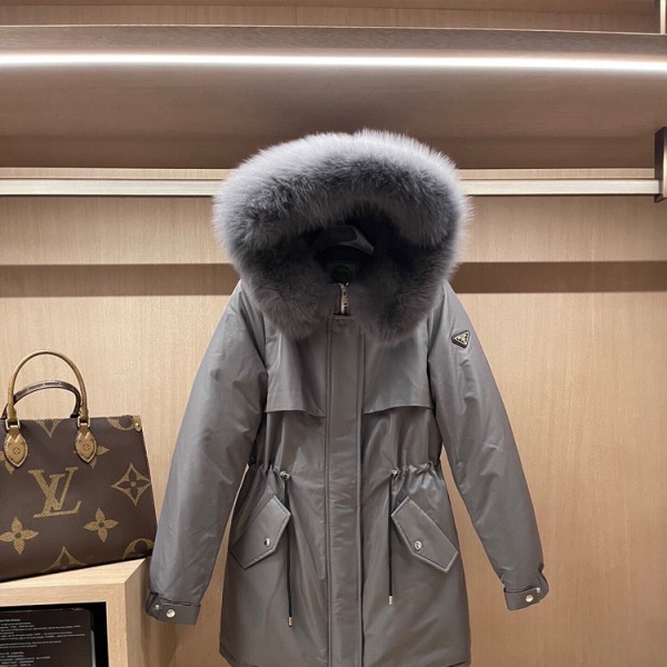 프라다 폭스퍼 숏패딩 (100% 리얼 폭스퍼)