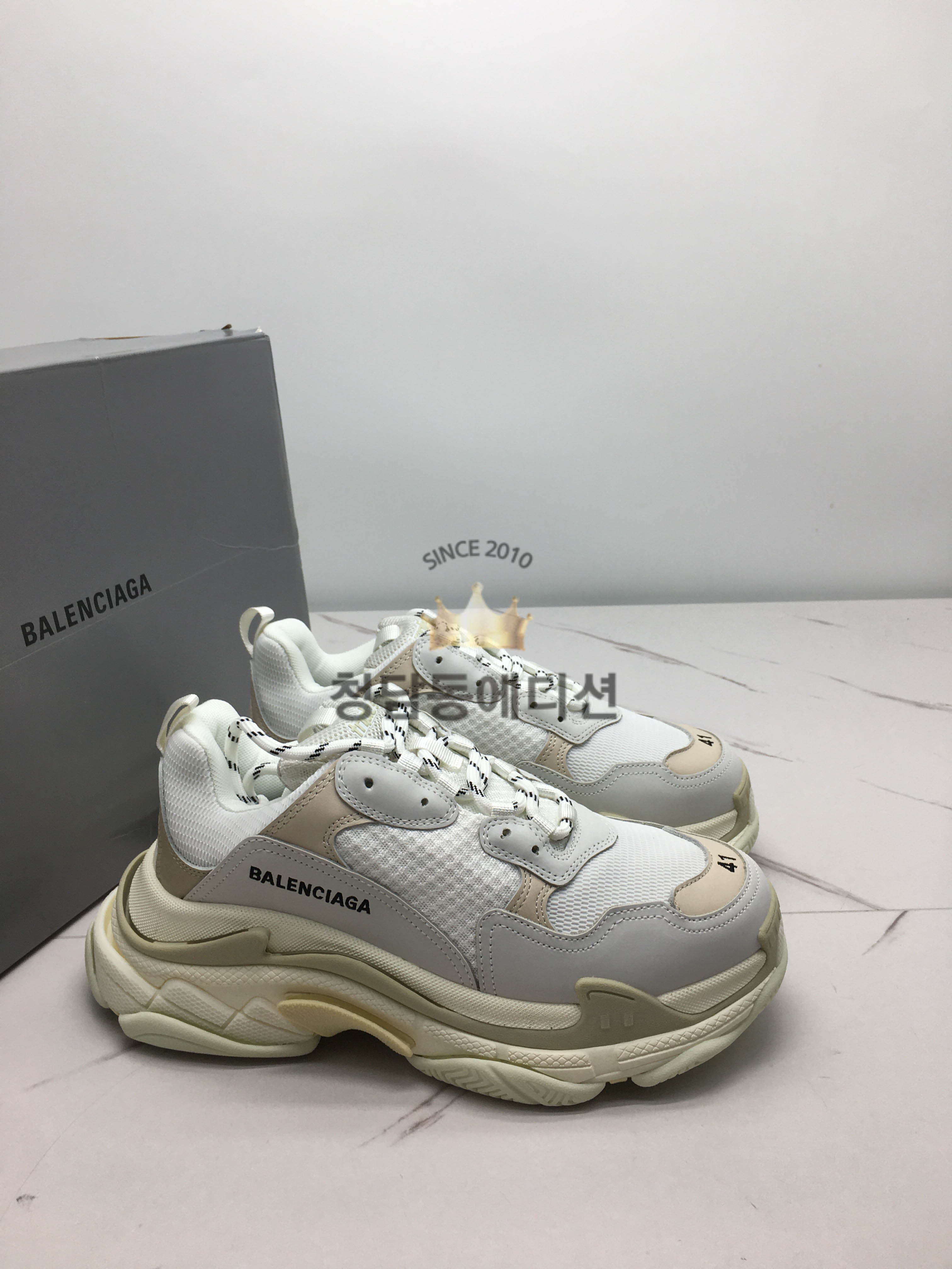 [Zh공장] 발렌시아가 트리플s 화이트 (남녀공용)