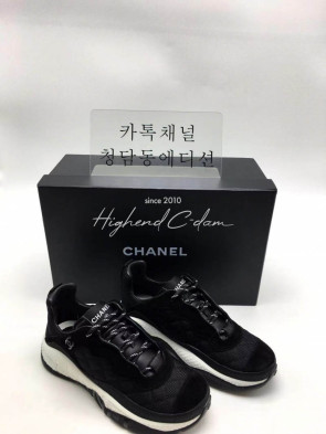 샤넬 믹스드파이버 스니커즈 21FW 블랙