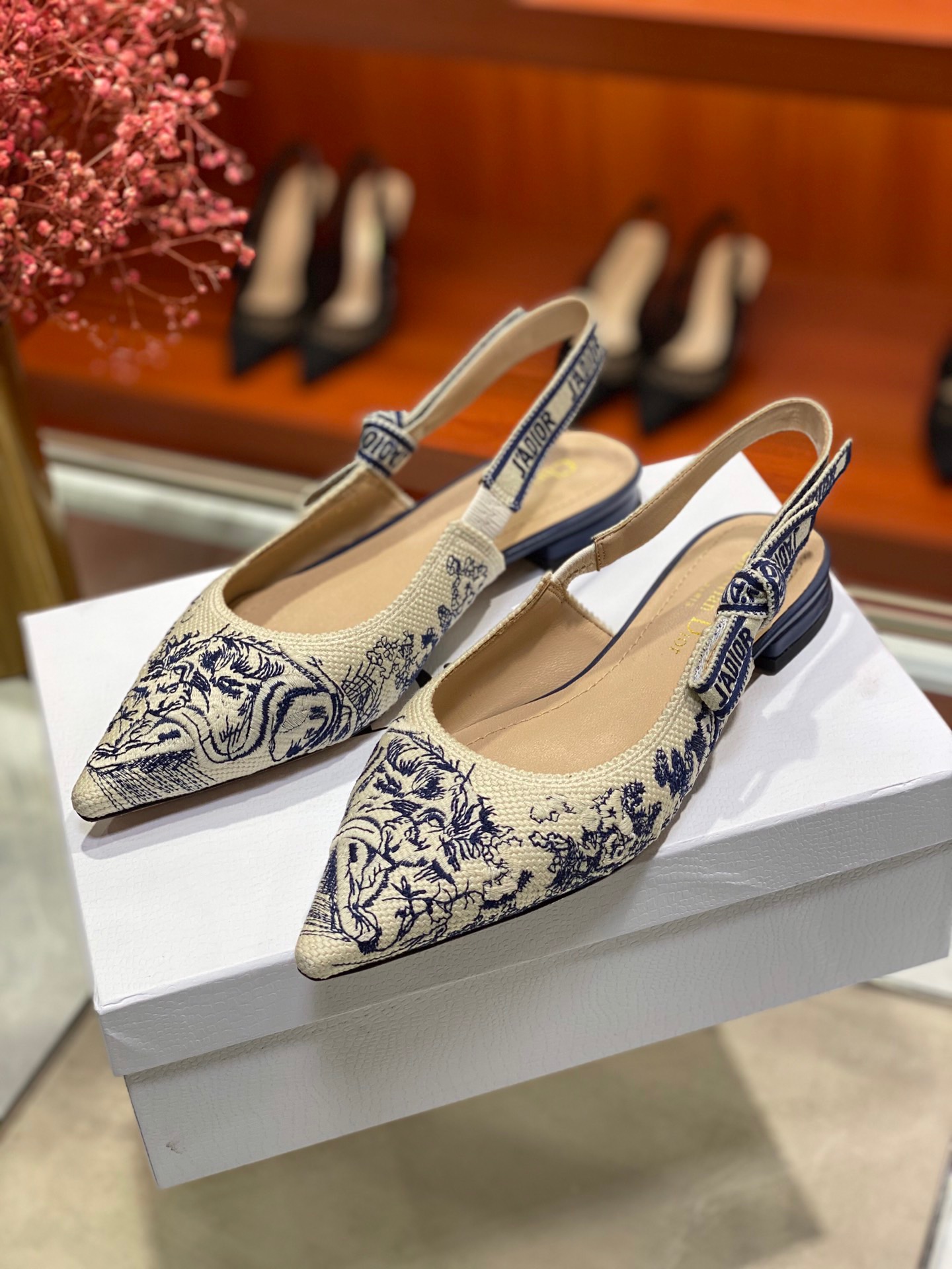 디올 J`a dior 슬링백 힐 (굽1.5cm/6.5cm/9.5cm)