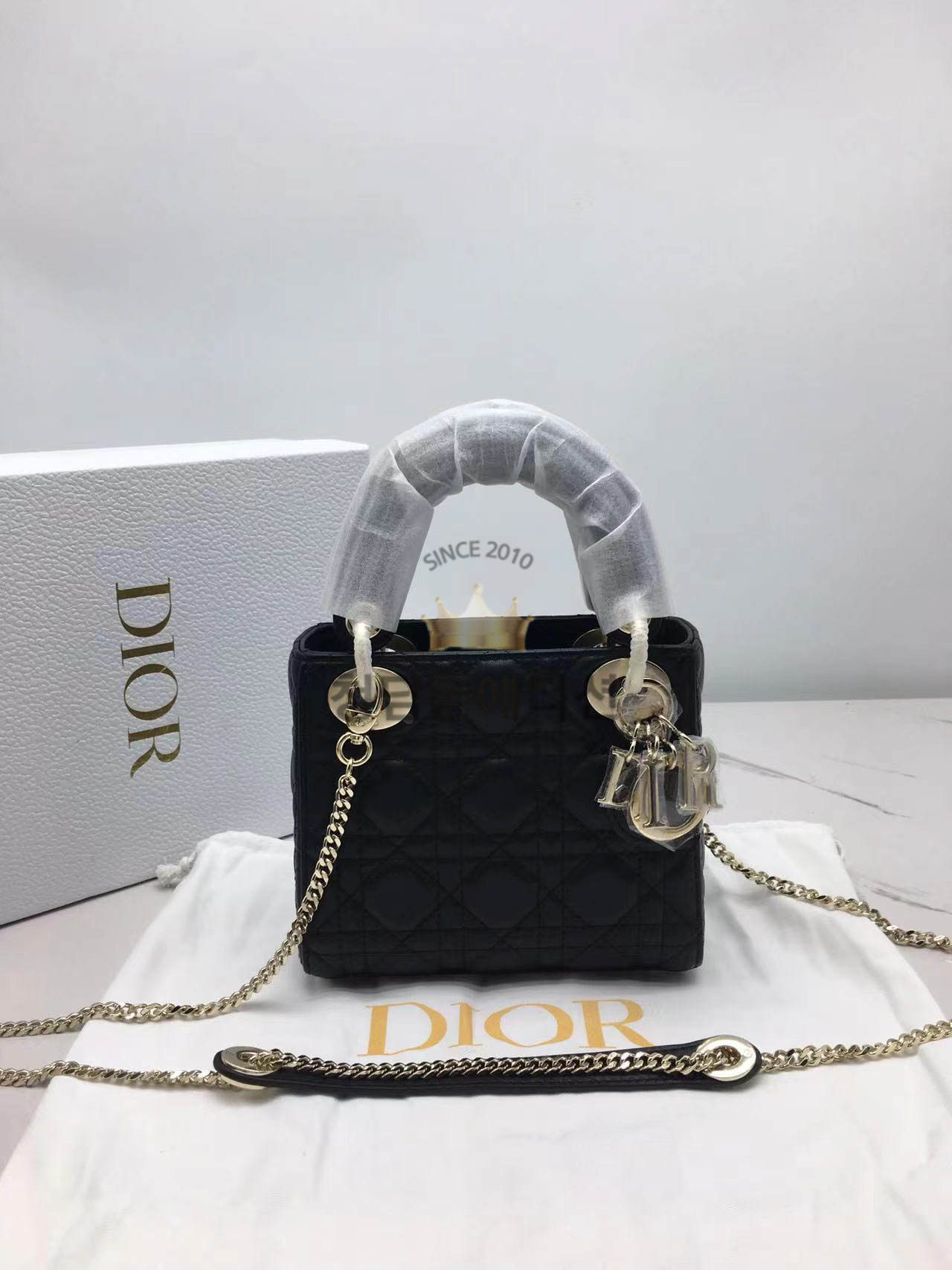 디올 레이디백 17cm (금장/은장) 램스킨 [정품동일가죽 최고퀄]