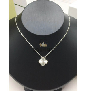 반클리프 기요세 목걸이 빈티지 (V-gold소재) (큐빅)