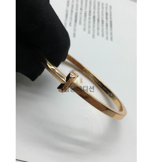 티파니 T팔찌 (컬러 화이트골드, 로즈골드)