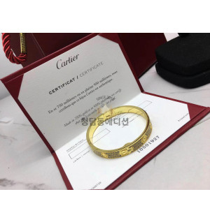 까르띠에 러브 팔찌 풀다이아 6mm (하이엔드급)