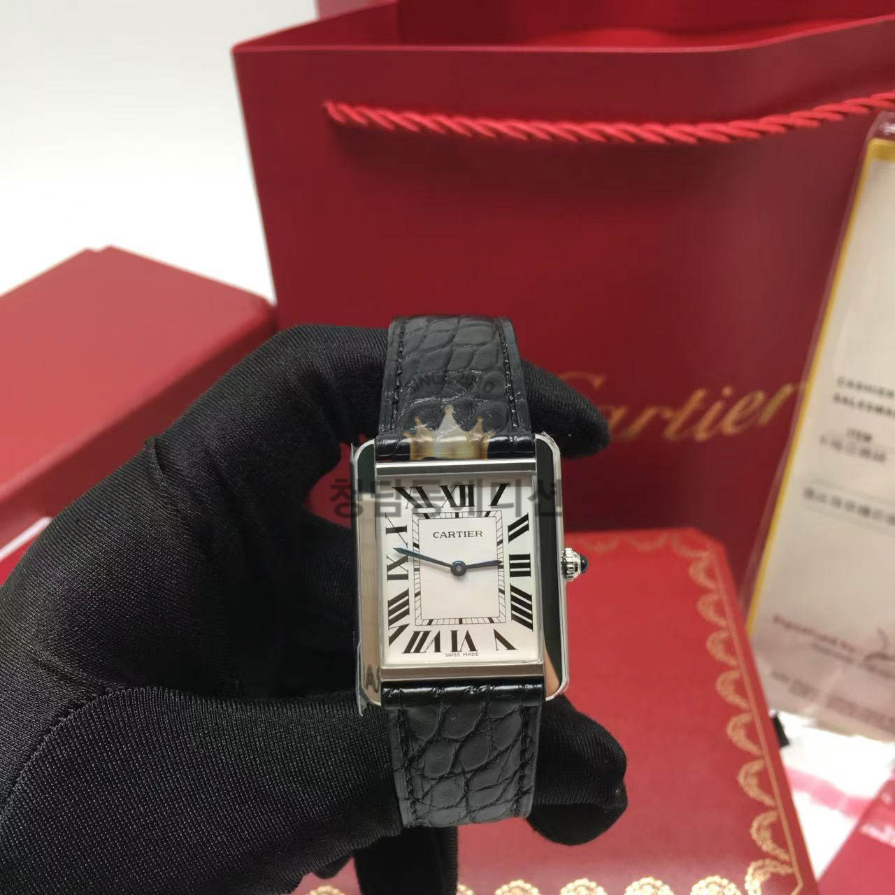 ✔까르띠에 탱크솔로 다이아 k11