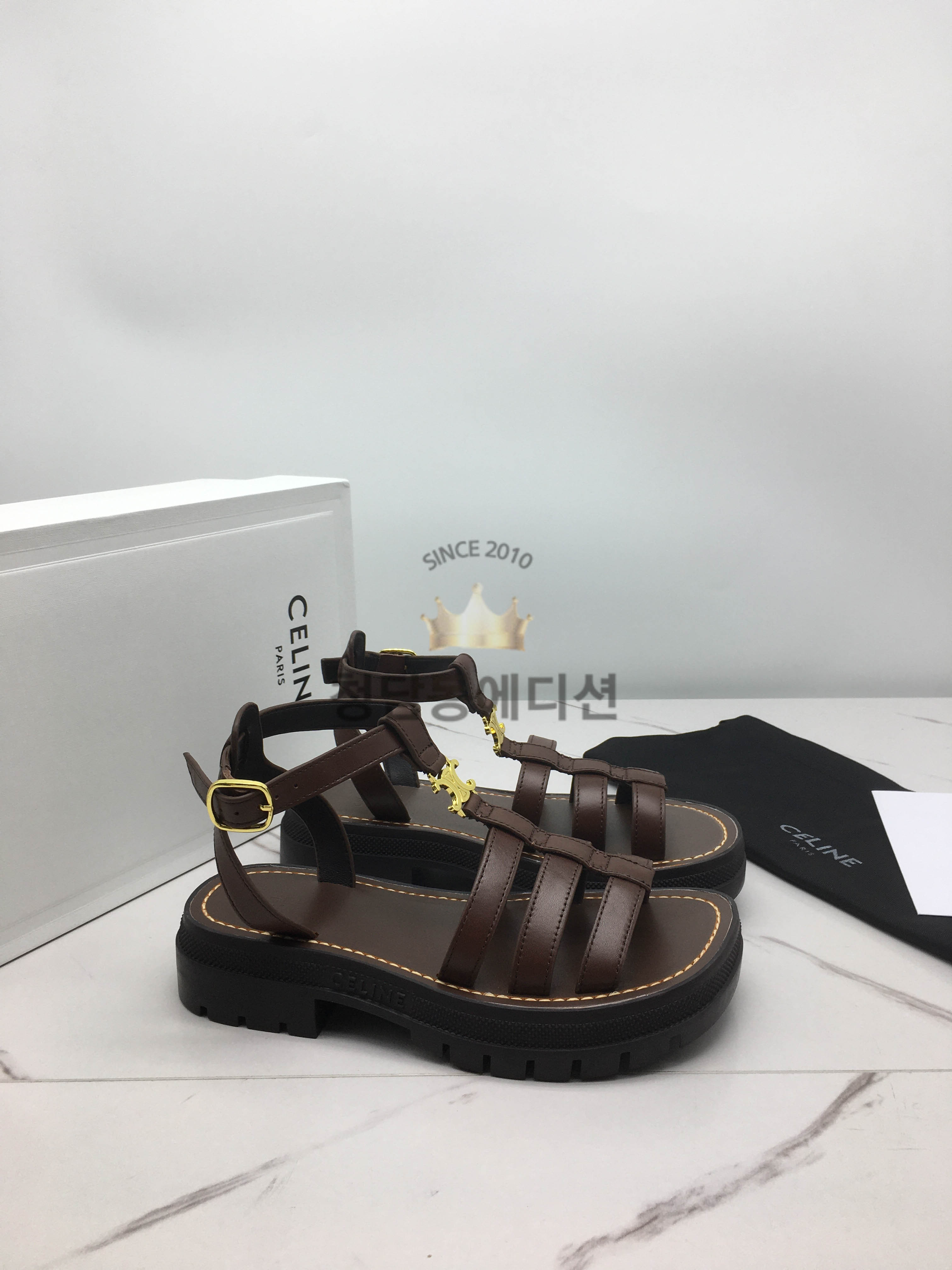 셀린느 벨크로 샌들 (4COLOR)