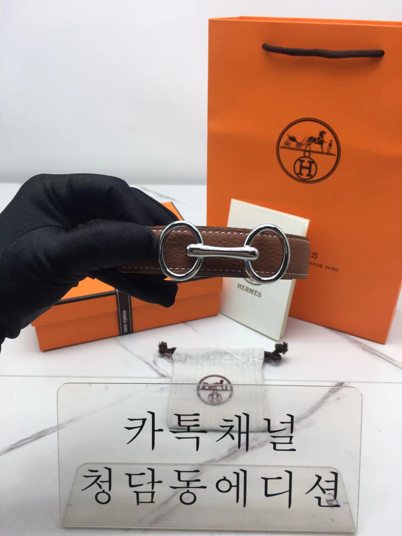 에르메스 헤리티지 버클 벨트 (버클 2.4cm)