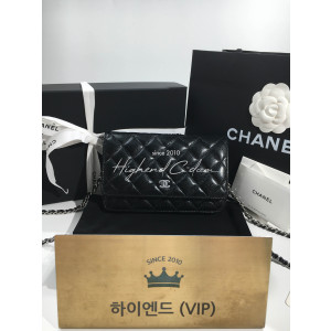 샤넬 클래식 플랩 woc 체인 윌릿 은장 (마그네틱 버클) (하이엔드급)