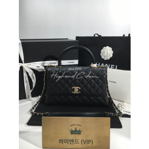 샤넬 코코핸들 미디움 라이트골드 