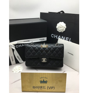 샤넬 클래식 캐비어 플랩백 스몰 23cm 은장 (하이엔드급)
