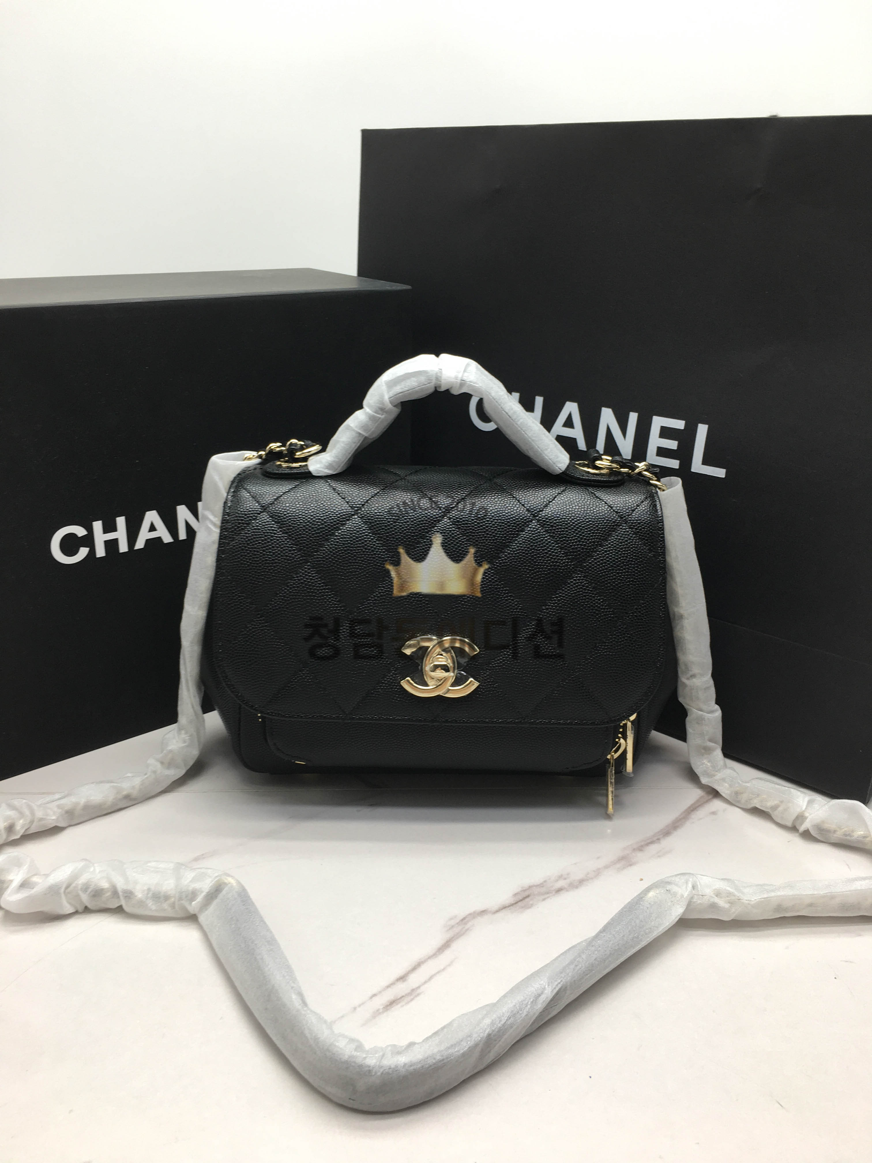 샤넬 어피니티 숄더백 (블랙/화이트) (하이엔드급)