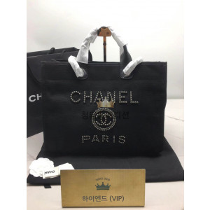 샤넬 도빌백 진주로고