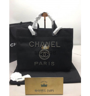 샤넬 도빌백 진주로고