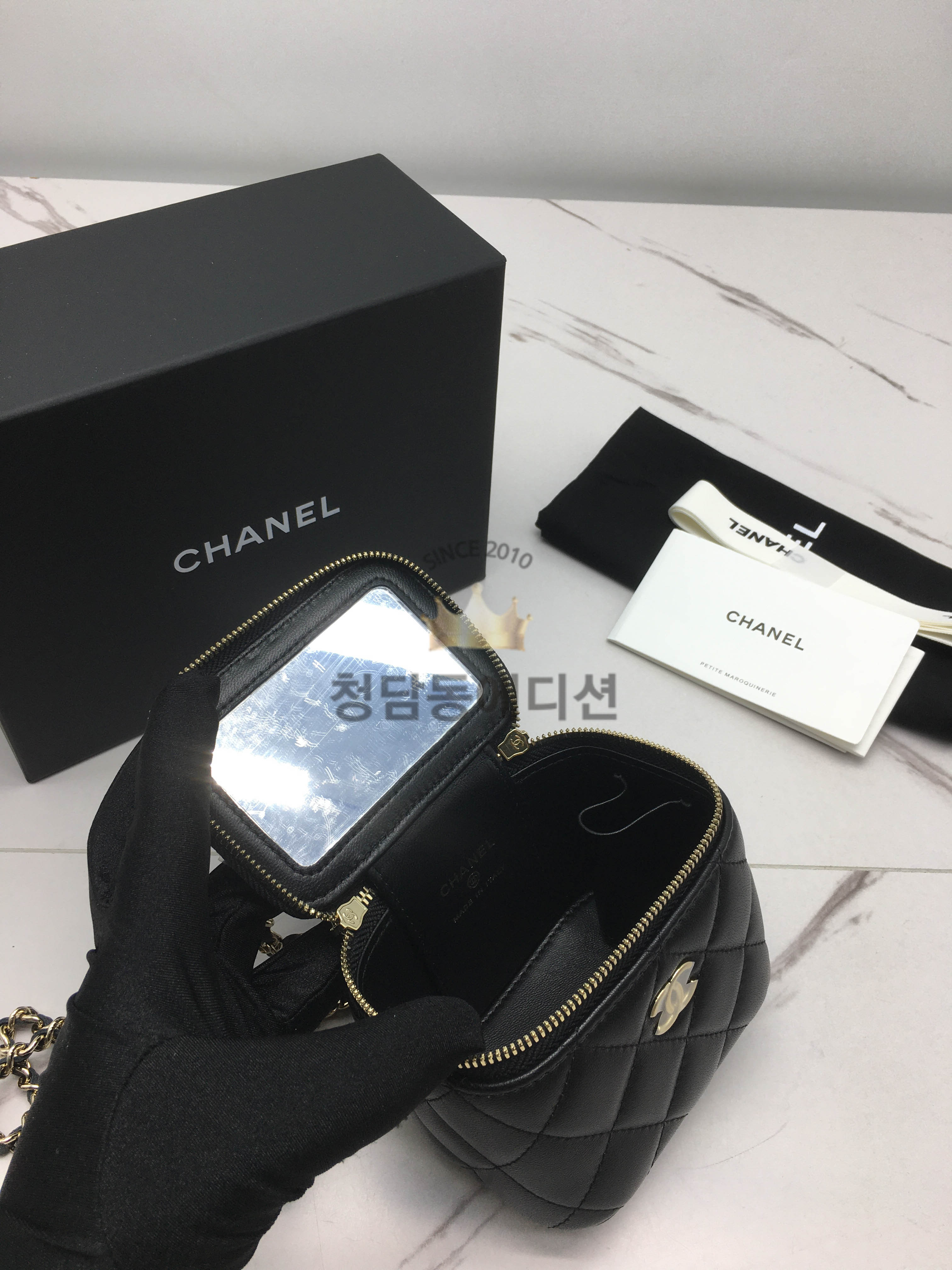 샤넬 미니 베니티 케이스백 램스킨