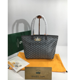 고야드 아르투아 지퍼달린 쇼퍼백 PM / MM (컬러 그레이)