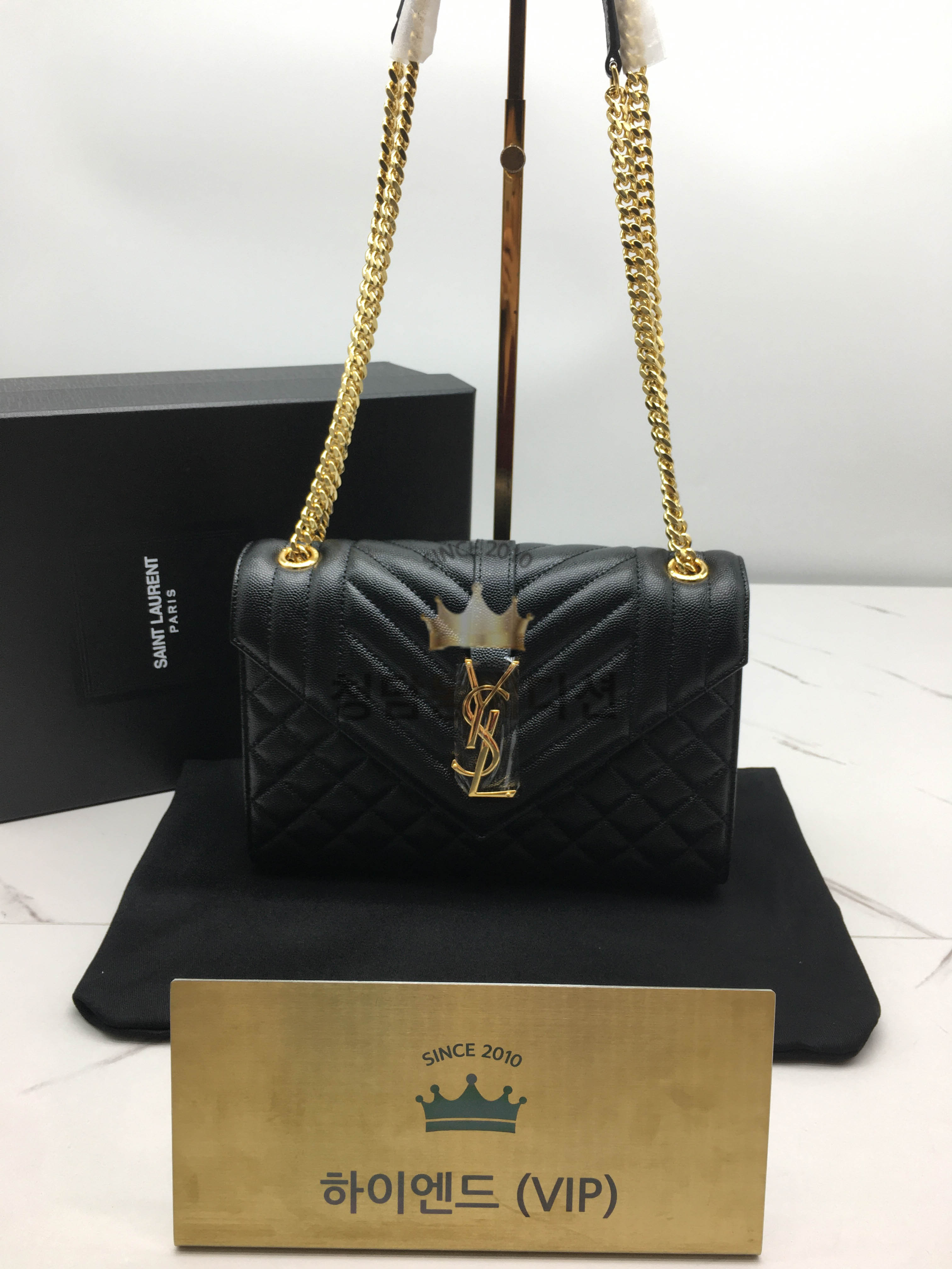 생로랑 엔벨로프 숄더백 미디움 487206 (하이엔드급)