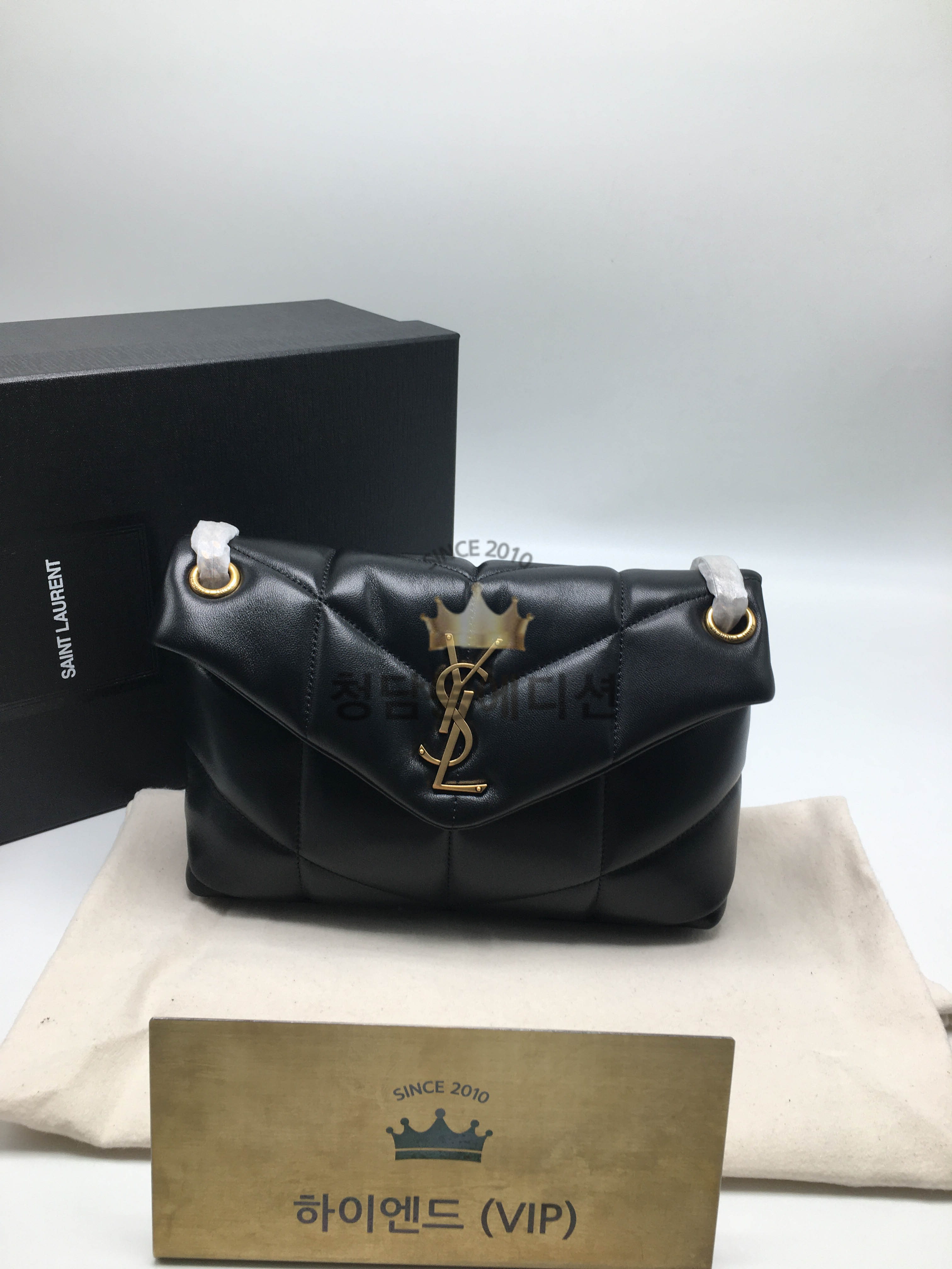 생로랑 루루 푸퍼백 스몰 (체인컬러 금장) (하이엔드급)