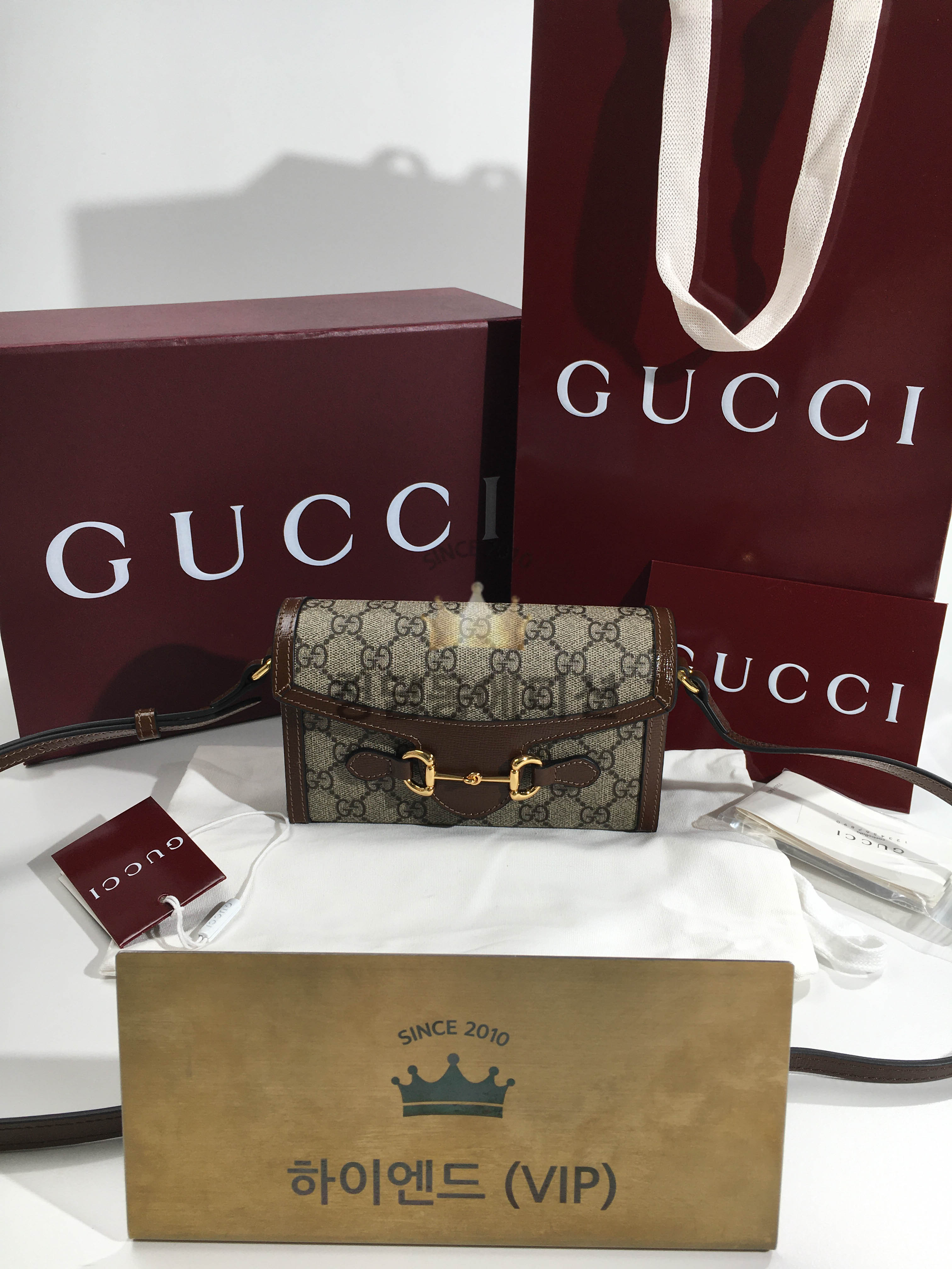 구찌 1955 홀스빗 미니 크로스백