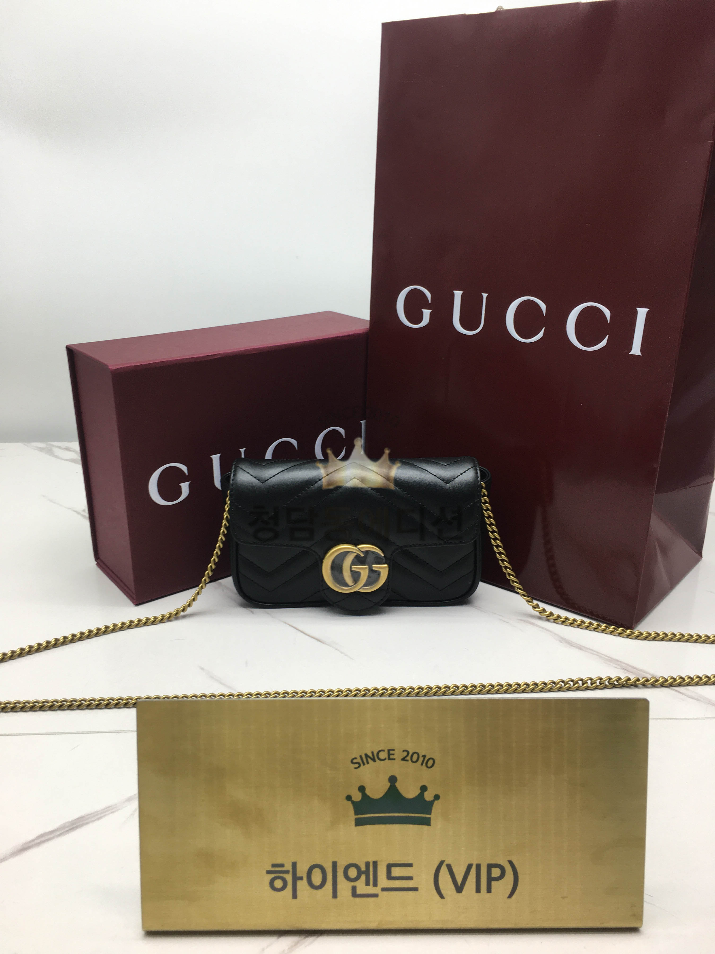 구찌 마몬트 마틀라세 수퍼미니백 476433