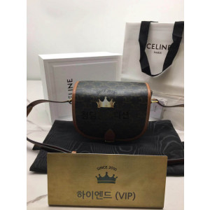 셀린느 카바스 트리오페 폴코백 (컬러 화이트, 탄)