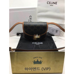 셀린느 트리오페 미니 베사체 숄더백 (컬러 화이트, 탄) (하이엔드급)