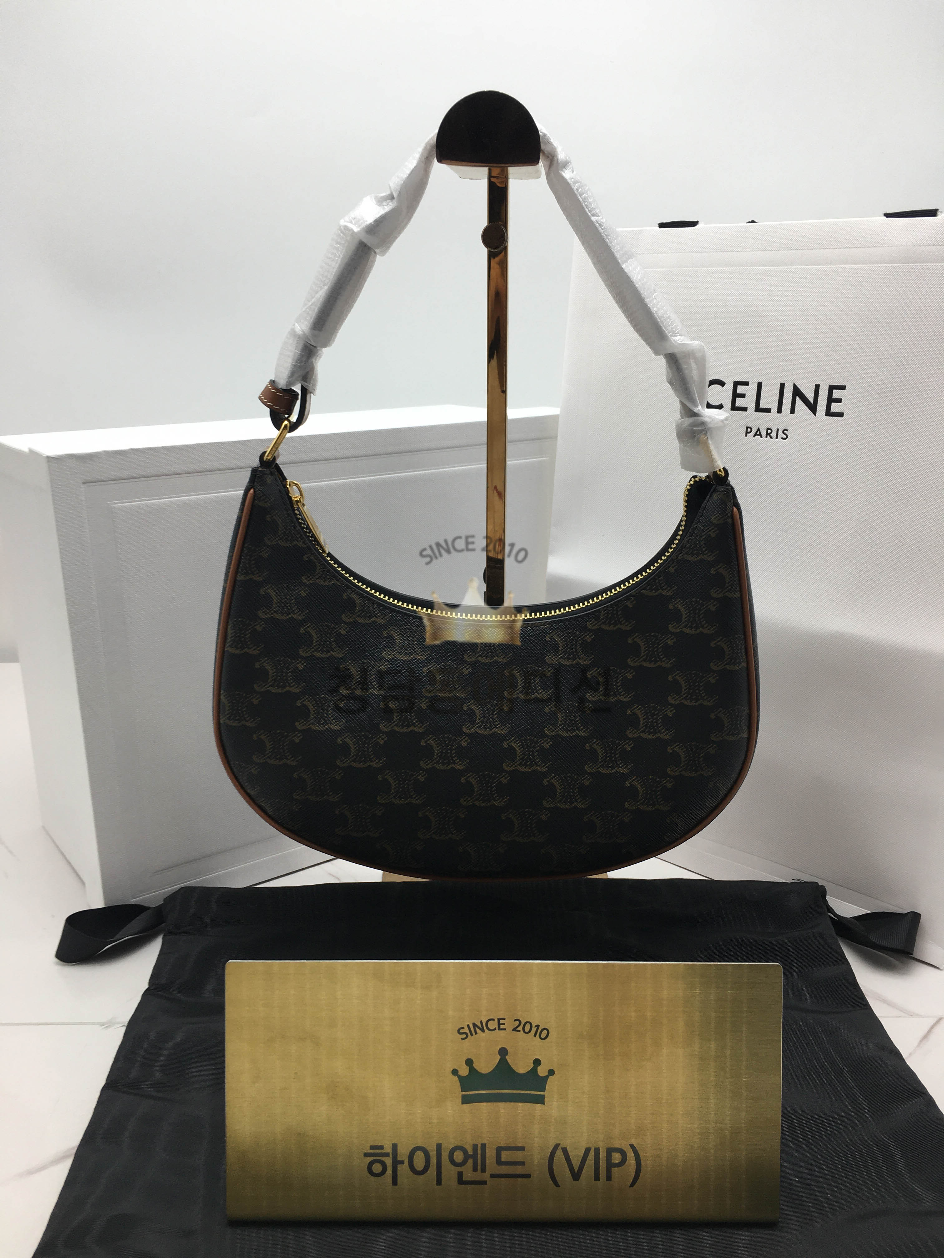 셀린느 트리오페 아바 호보백 (컬러 브라운, 베이지) (하이엔드급)