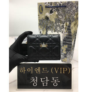 디올 까나쥬 램스킨 반지갑