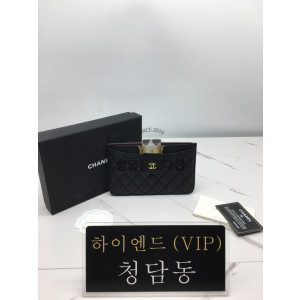 샤넬 캐비어스킨 카드홀더 파우치