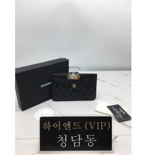 샤넬 캐비어스킨 카드홀더 파우치