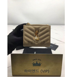 생로랑 모노그램 지퍼 카드 케이스 517045