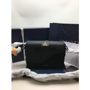 디올 CD 오블리크 새들 메신저백