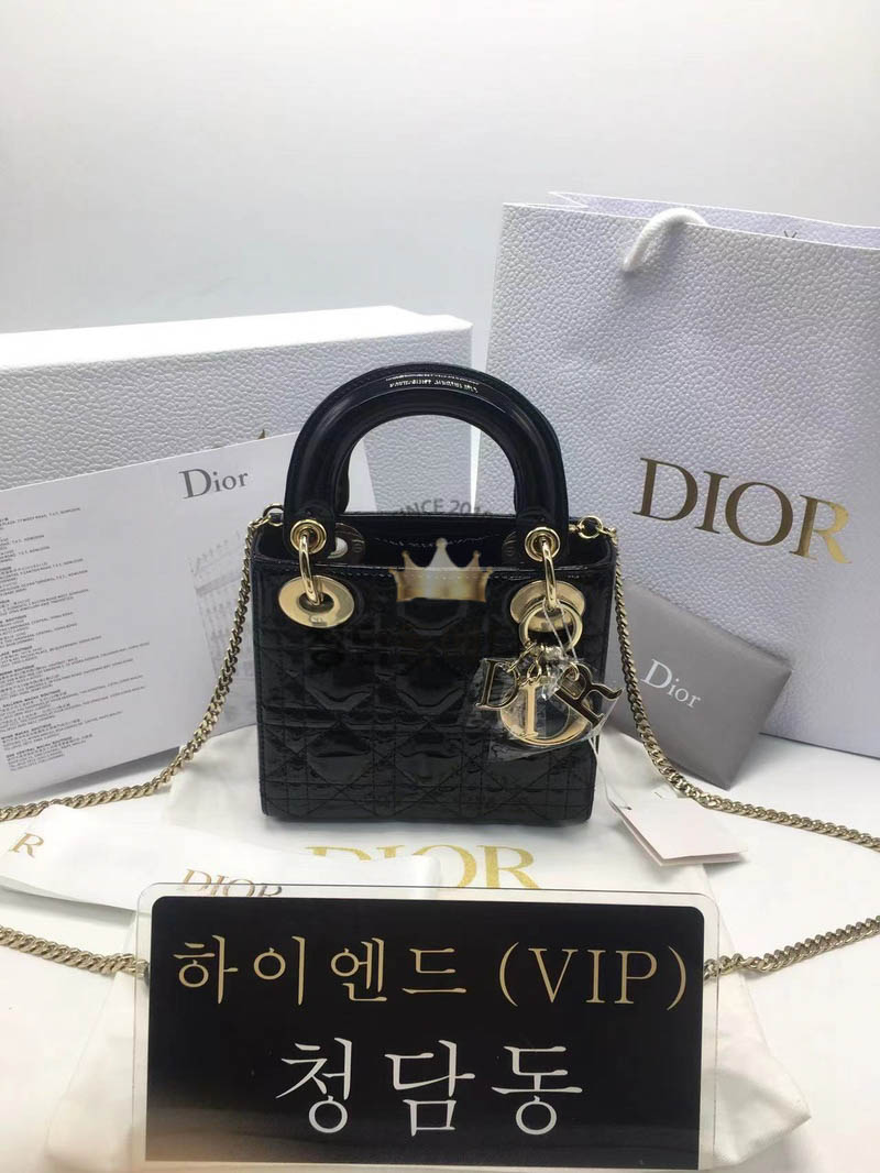 디올 레이디백 미니 (카프스킨)