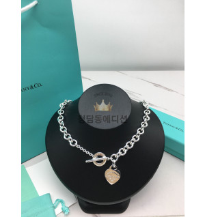 티파니앤코 하트 태그 토글 네크리스 목걸이