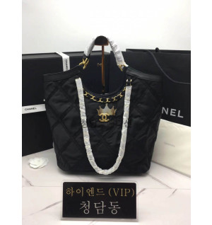 샤넬 나일론 체인 쇼퍼백