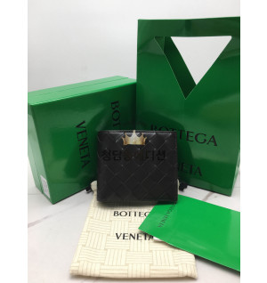 보테가베네타 인트레치아토 폴더형 반지갑 (다크초콜릿) 605721