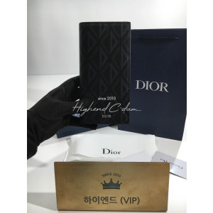 디올 CD 다이아몬드버티컬 장지갑
