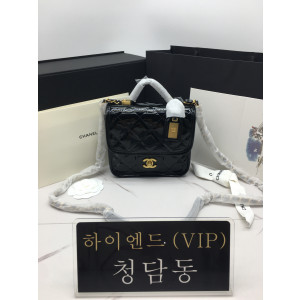 샤넬 22K 스몰 탑핸들 페이던트 플랩백
