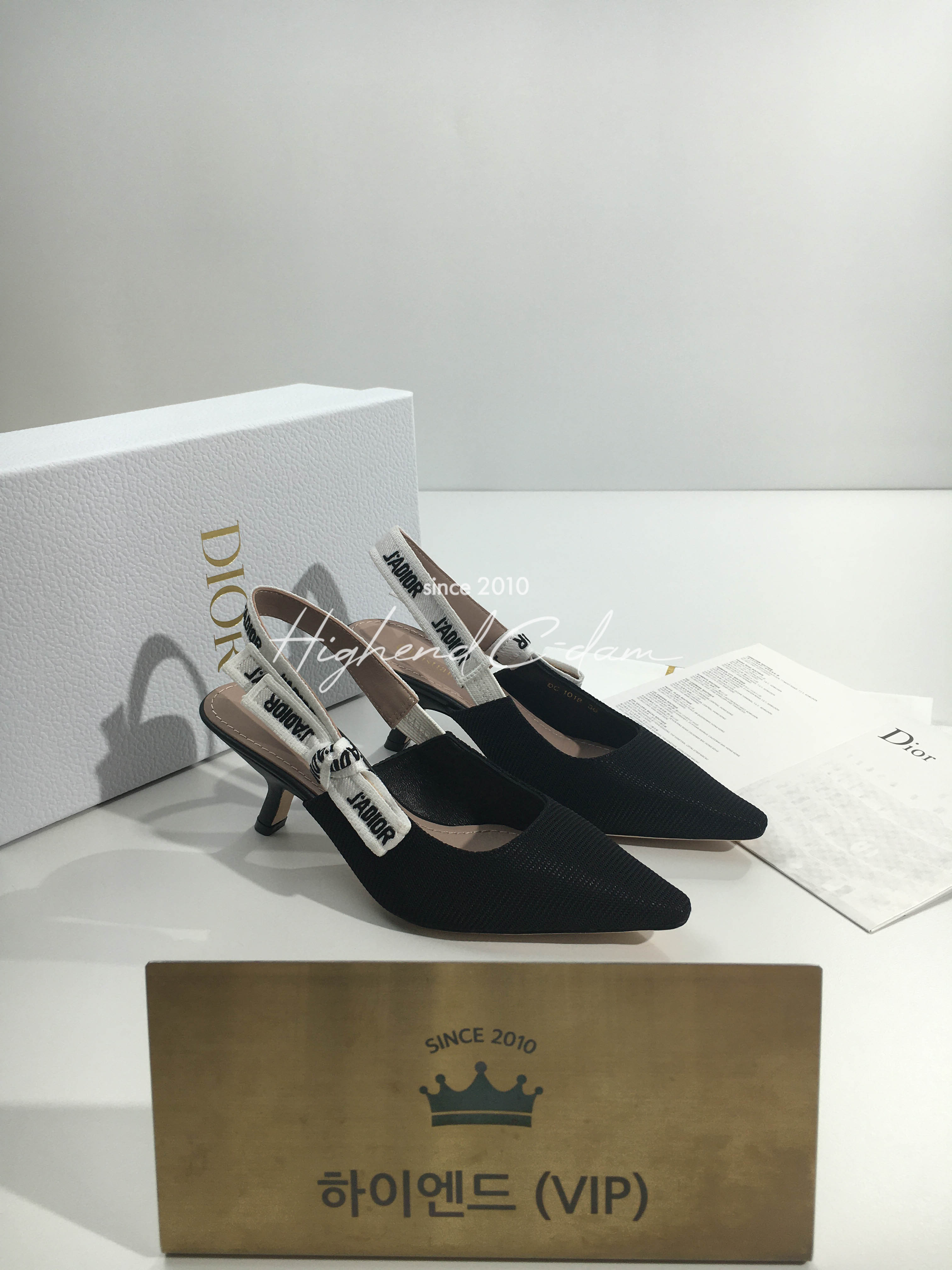 디올 j'a dior 슬링백 미들 힐 (내부각인 버전)