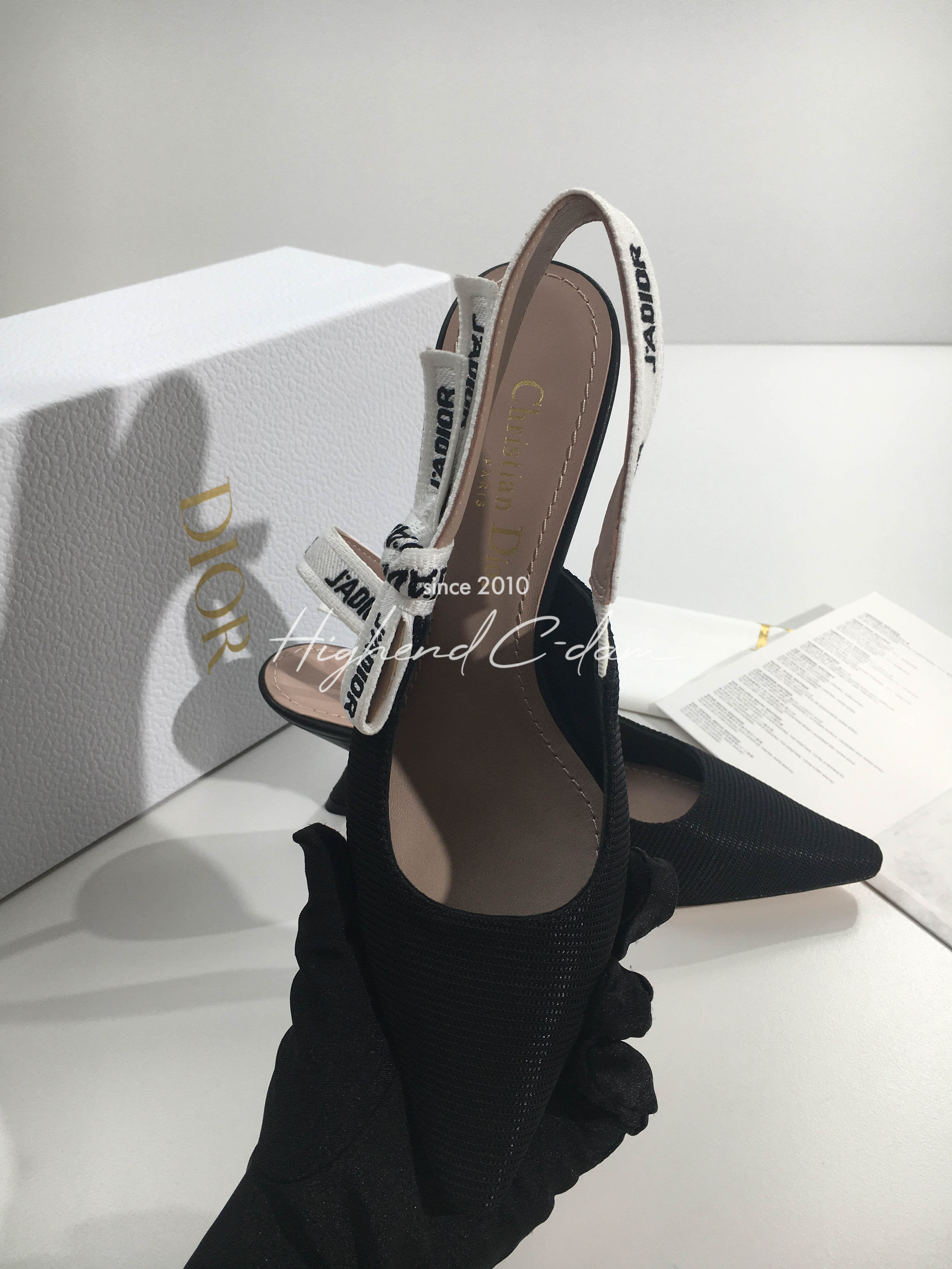 디올 j'a dior 슬링백 미들 힐 (내부각인 버전)