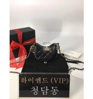 샤넬 23P 체인 퀼팅 호보백 미니, 스몰