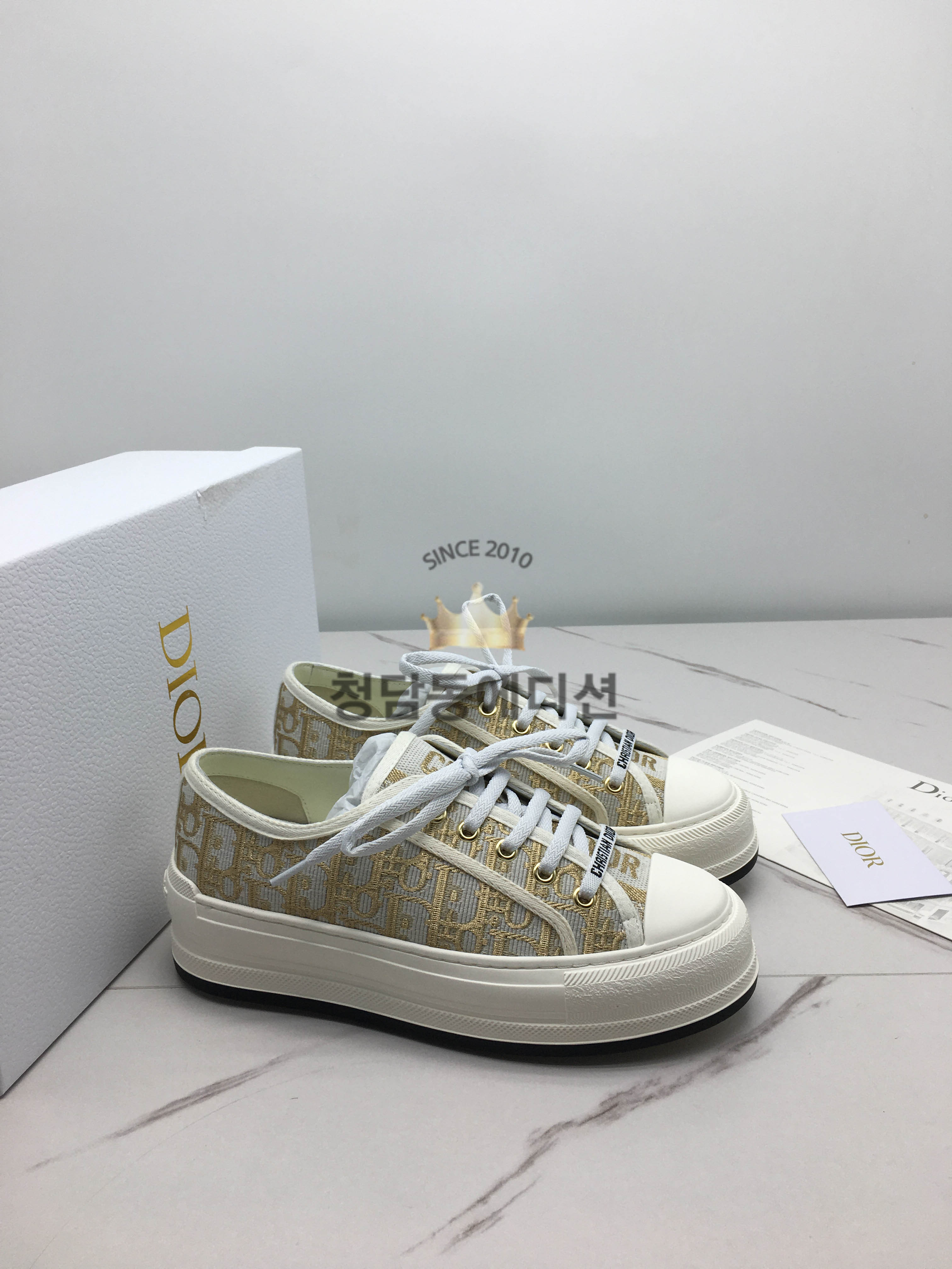 디올 워크앤디올 플랫폼 스니커즈