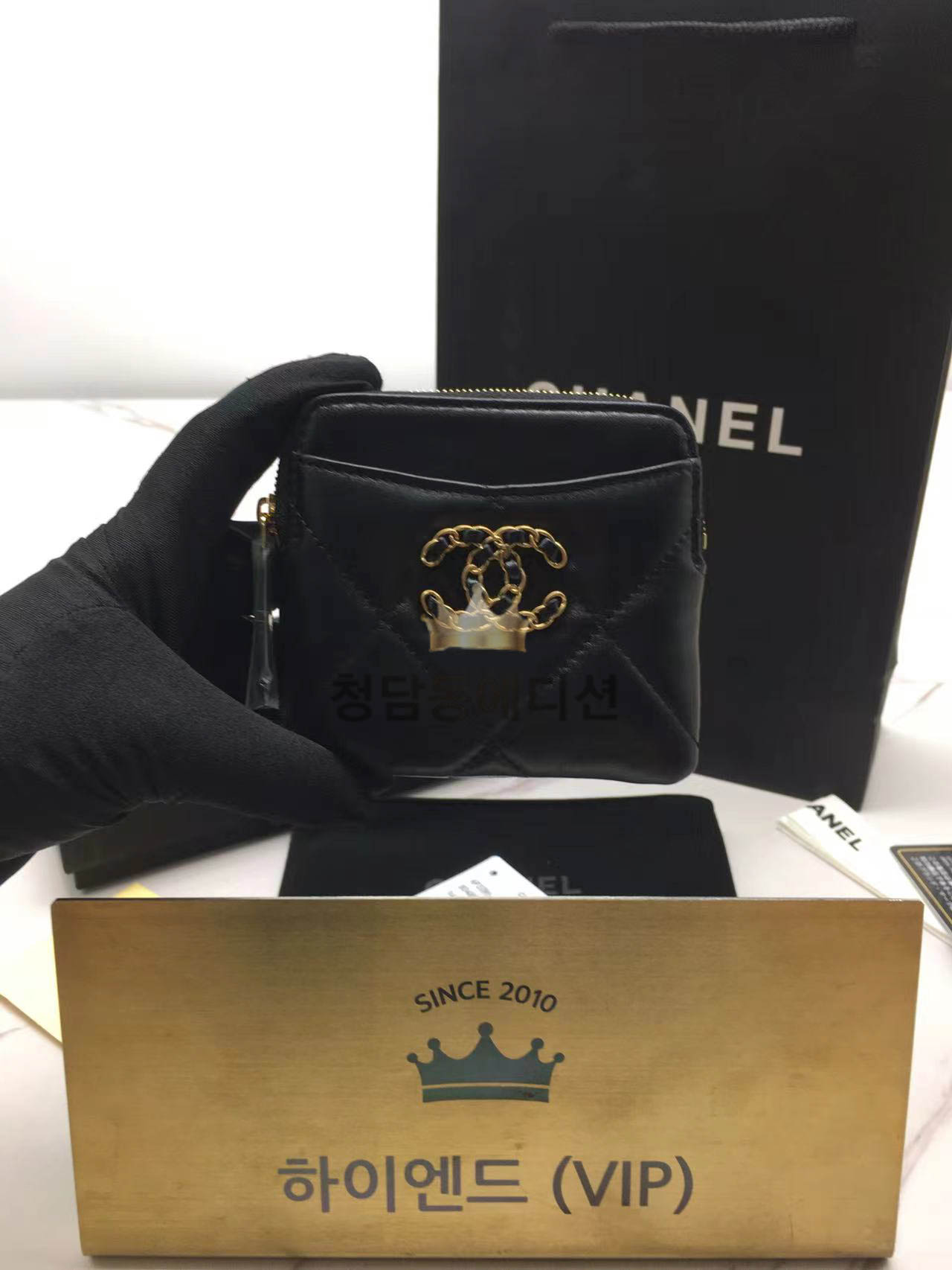 샤넬 19 동전지갑