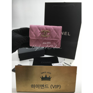 샤넬 23P 똑딱이 카드지갑 (컬러 블랙, 핑크)