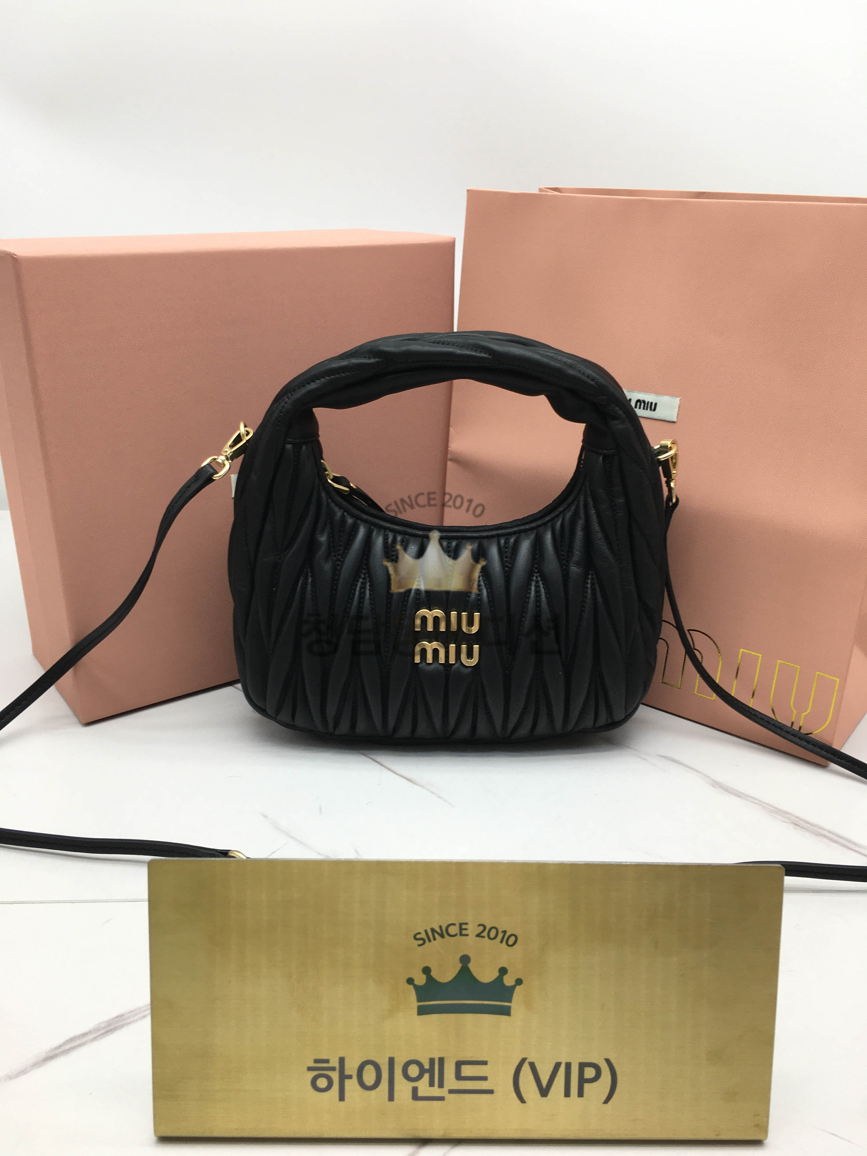 미우미우 MIU MIU 완더 마테라쎄 호보백 스몰