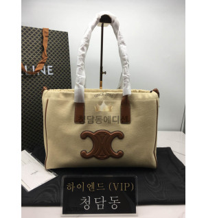 셀린느 트리오페 퀴르 드로스트링 토트백