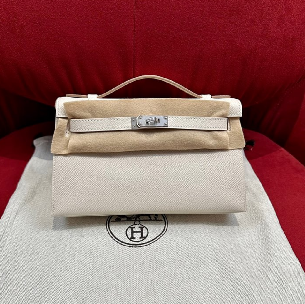 에르메스 미니 켈리 포쉐트 올수공 (가죽 앱송) (버클컬러 은장)