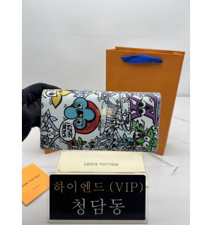 루이비통 브라짜 월릿 모노그램 코믹스 코티드 캔버스 M82011