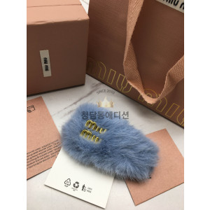 미우미우 퍼 시어링 헤어핀 (3COLOR)